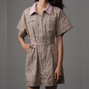 NWT 🆕 ✨Anthro Maeve Utility Fit & Flare Mini Shirt Dress - XS
